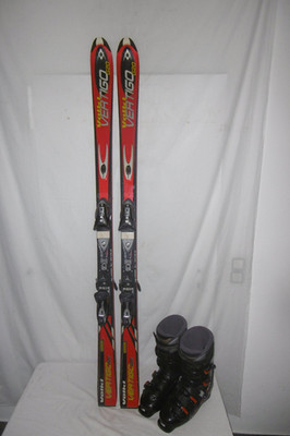 VÖLKL SKI '' VERTIGO '' TOP ALLROUND CARVER 168 CM + SKISCHUHE GR: 45 IM SET