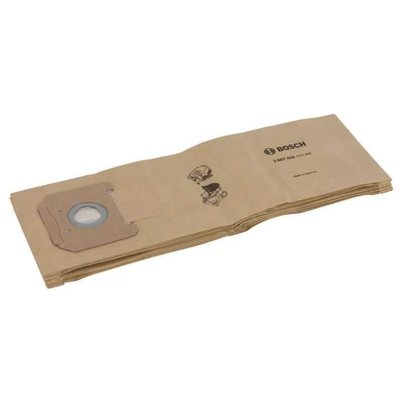 Sacs aspirateur Bosch GAS 35 papier de rechange 2607432035 lot de 5
