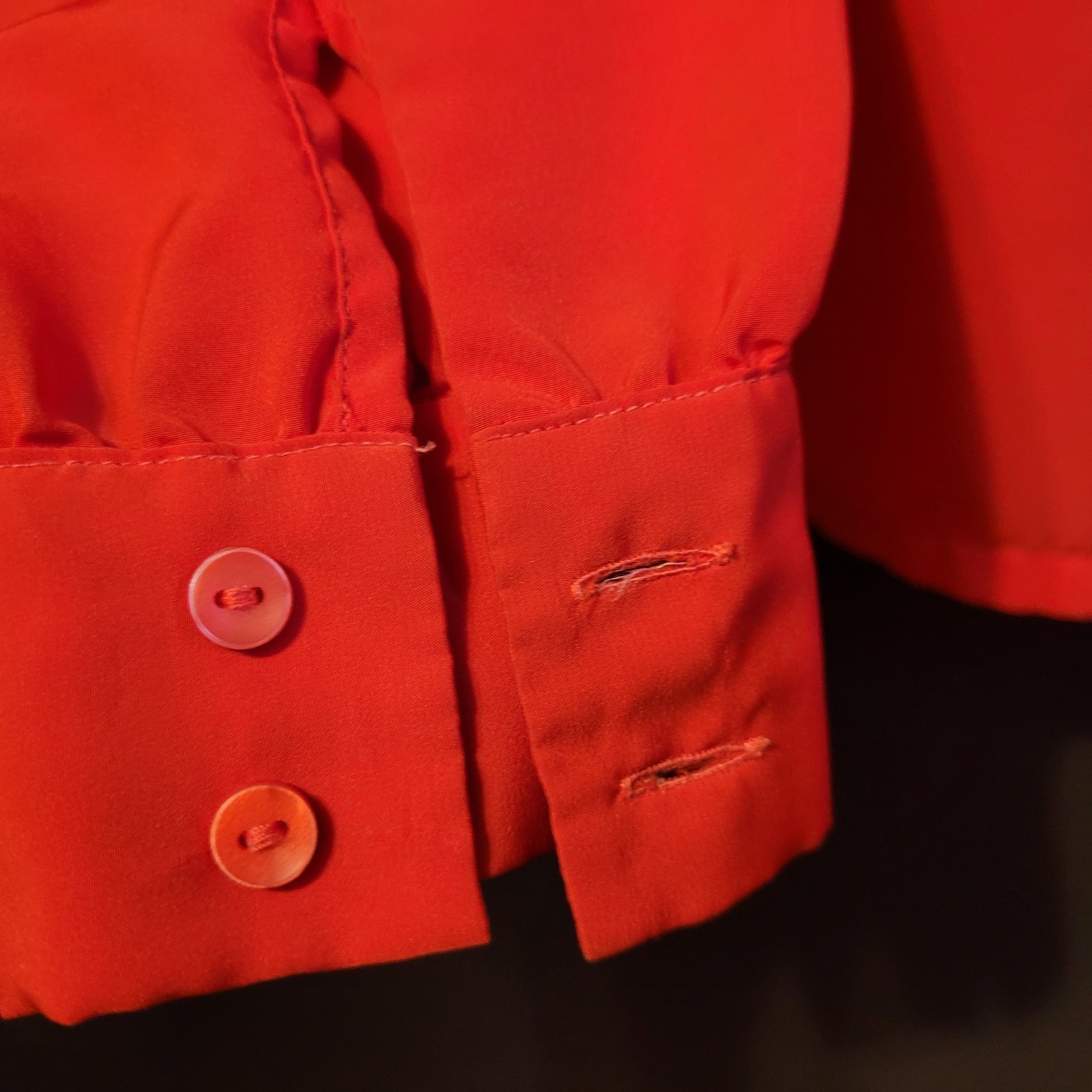 Vintage Red Blouse Polyester Pendleton Country So… - image 3