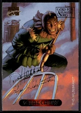 1994 Fleer Marvel Masterpieces Hildebrandt #104 Scarecrow Gold Foil Signature