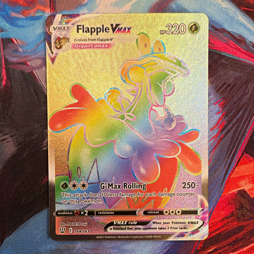 The Pokémon Company Flapple VMAX 164/163 Battle Styles Secret Rare Holo English