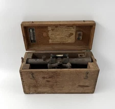 VTG 1960s Sears 789.46210 Transit Level w/ Wood Case Parts Repair 