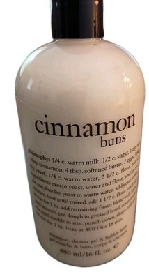 Philosophy Cinnamon Buns Shampoo, Shower Gel & Bubble Bath 16oz SEALED NEW