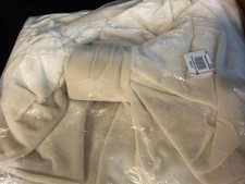 Pottery Barn Christmas oversized bow Tree Topper  IVORY VELVET  New