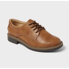 Kids Boys 2 Will Oxford Dress Church Shoes - Cat Jack NEW Cognac Event