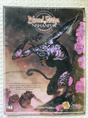 D20 System Arcanis Blood Reign of Nishanpur PCI1002 D&D 3rd Editions New Sealed