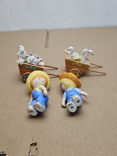 Enesco Country Cousins Figurines Mixed Lot Of 3 Fingurines Chicken Geese Bunny - Picture 15 of 24