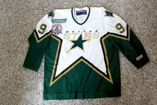DALLAS STARS CCM AUTHENTIC Modano 00 Stanley Cup Hockey Jersey Green XL MIC Y2K
