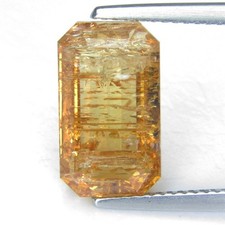 7.20Cts Gorgeous Natural Imperial Topaz Emerald Cut Loose Gemstone