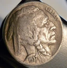 Nicer low mintage 1937 D Buffalo Head Nickel