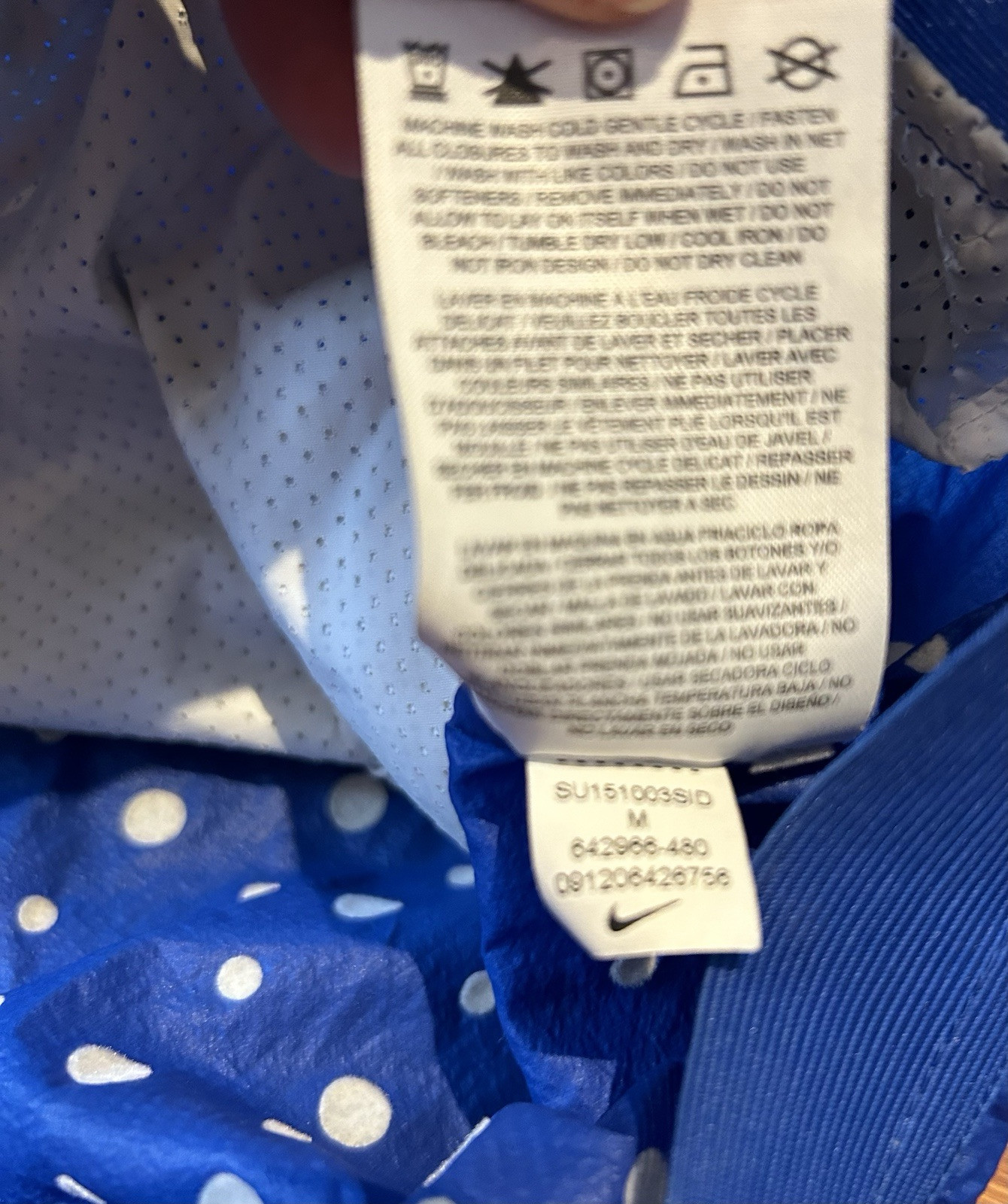 Nike Tech Hyperfuse Windrunner Jacket Sz Med Blue… - image 3