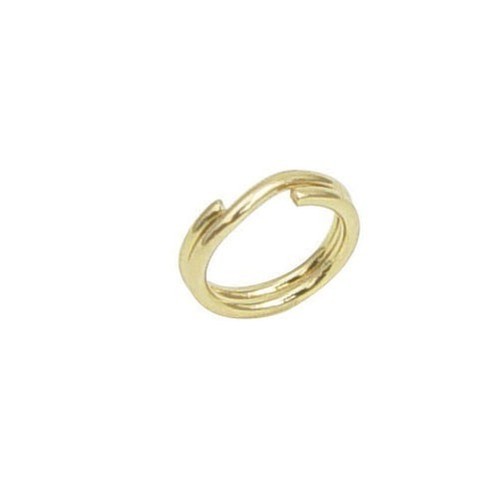 6mm Genuine 14K Yellow Gold Split Ring Clasp For Jewelry Making
