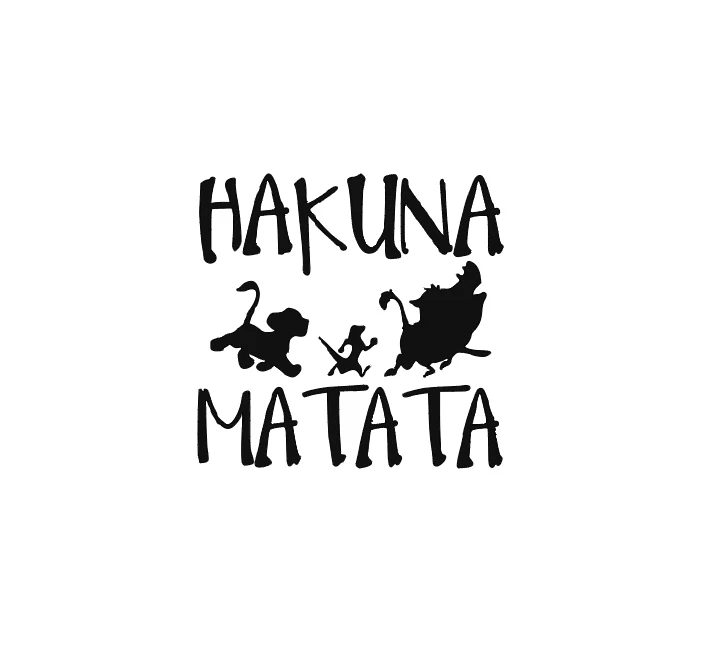 Adesivo Hakuna Matata il re leone Sticker Decal
