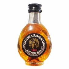 Vecchia Romagna 1820 etichetta nera bottiglie mignon 30 ml 38%vol.