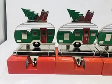 Set of 2 Metal Christmas Stocking Hanger Holder RV Trailer Tree NEW 