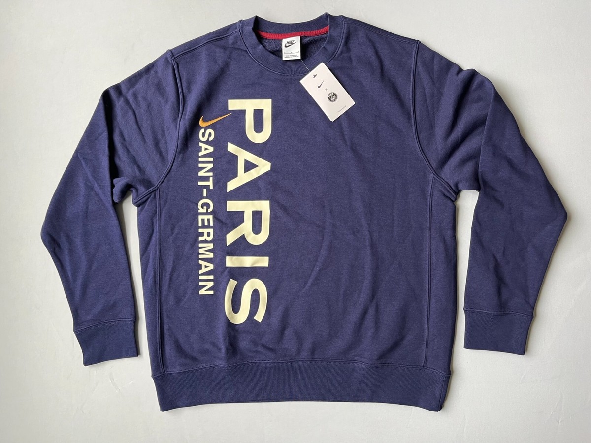 Nike PSG Paris-Saint Germain Mens Sz L Crewneck Sweatshirt