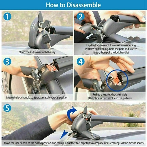 Portaequipajes de 43,3" con cerradura para Hyundai Veloster - Imagen 11 de 11