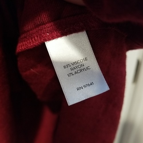 J. Jill Womens Plus Size 1X Pintuck Burgundy Dress Lagenlook Vneck Minimalist - Picture 4 of 9