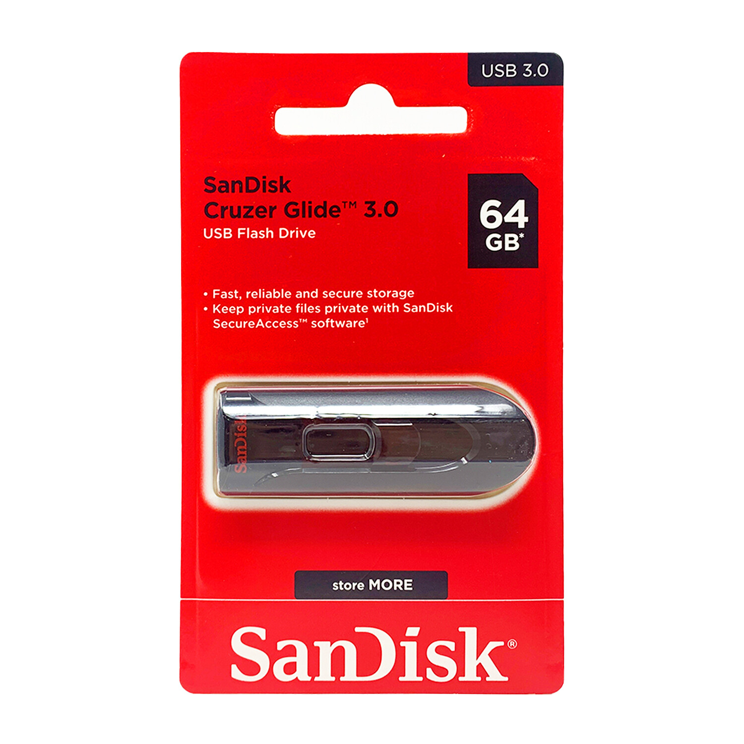 SanDisk Cruzer Glide 3.0 - Unidad flash USB - 64 GB - USB 3.0