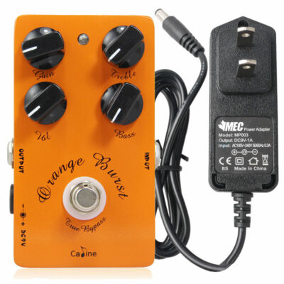 Caline CP-18 Orange Overdrive Pre AMP Electric Guitar Effect Pedal New