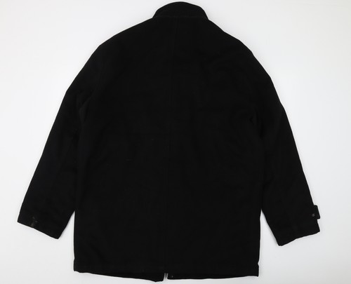 Cappotto uomo Jeff Banks misto lana nero XL - Foto 2 di 12