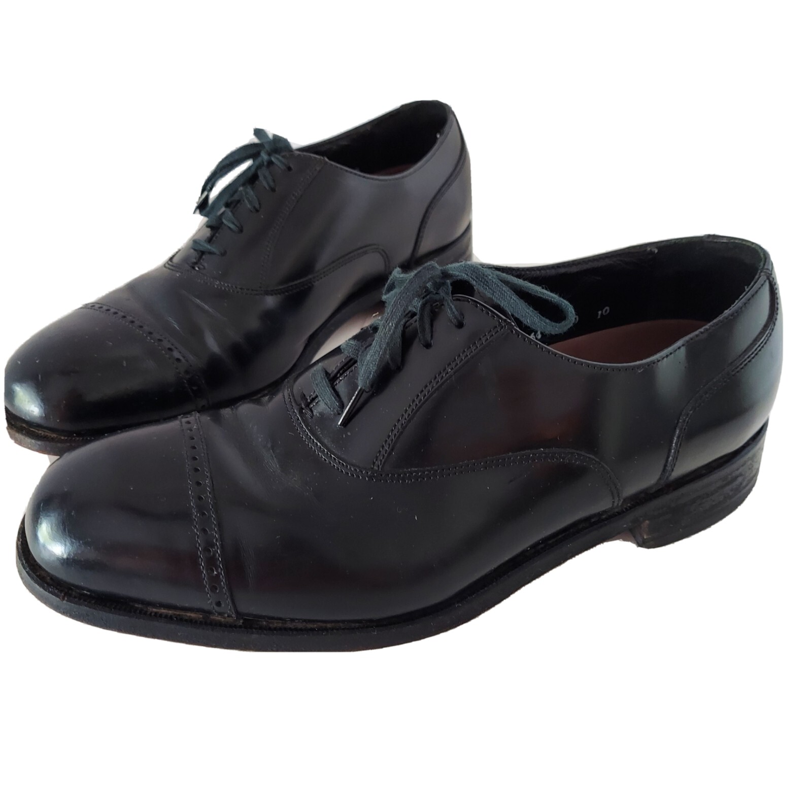 SAOLA Scarpa elegante uomo Florsheim 9 nera Oxford pelle cappuccio punta lacci regular