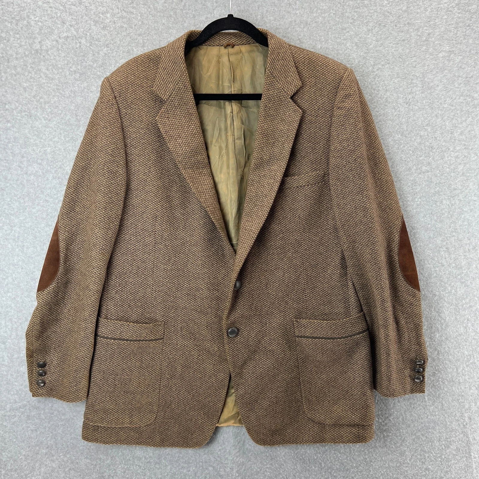 Blazer cappotto sartoriale vintage Givenchy Gentleman Paris pura lana uomo marrone taglia 44 Md