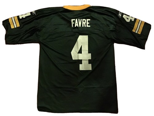 Vintage Brett Favre #4 NEW YORK JETS White Reebok Jersey Mens