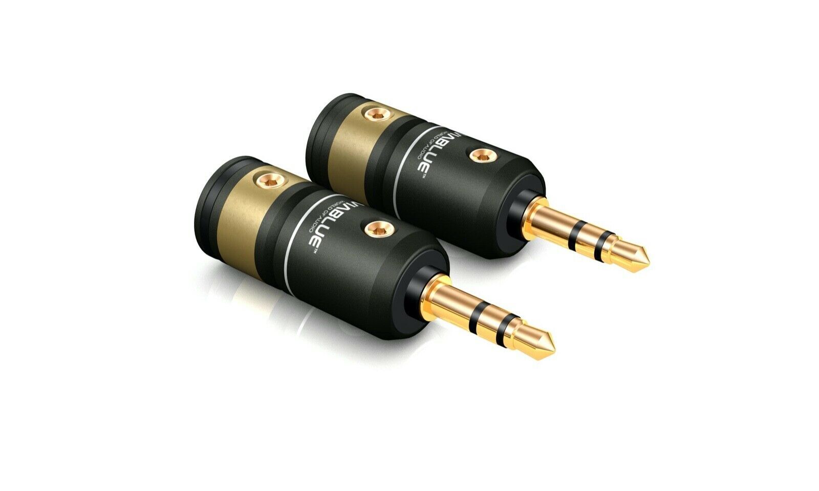 Thumbnail - 1 Paar Viablue T6s Klinke Klinkenstecker Phono Plug Stereo 3,5mm