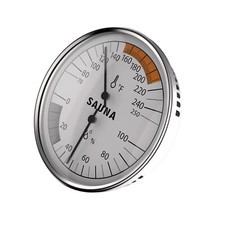Sauna Thermometer 2 in 1 Fahrenheit Thermometer Hygrometer for Sauna Room,