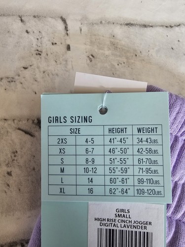 Girl's Size Small DSG High-rise Jogger/sweats In Lavendar-NWT - Picture 5 of 15