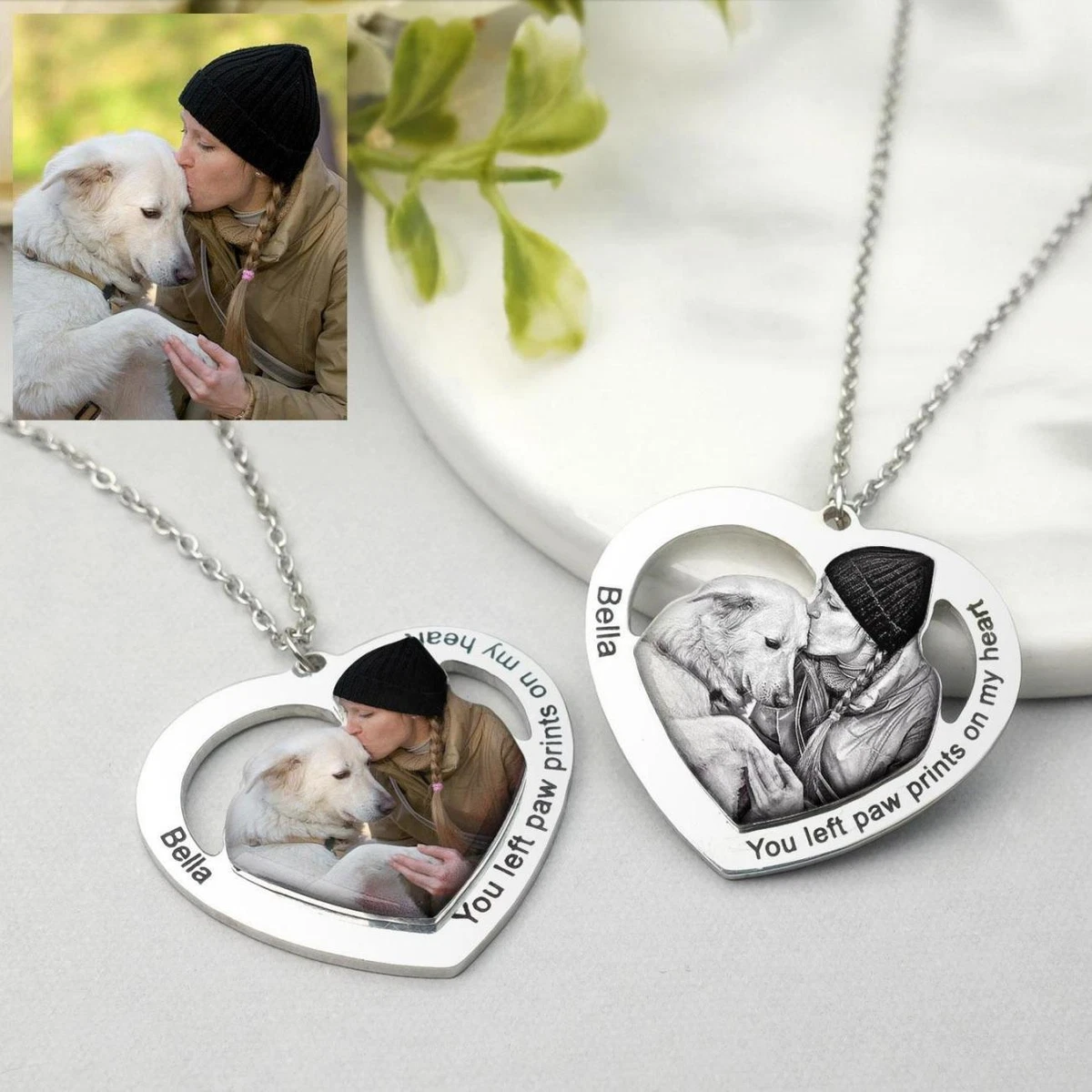 Dog engraved shop necklace