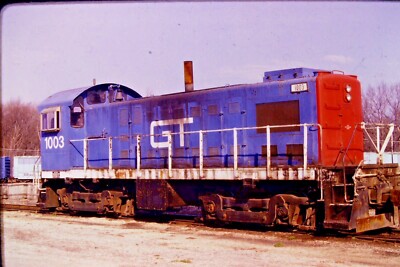 Kodachrome Original Dia Grand Trunk CS-9 Diesel Switcher #1003 (1990) #CC676