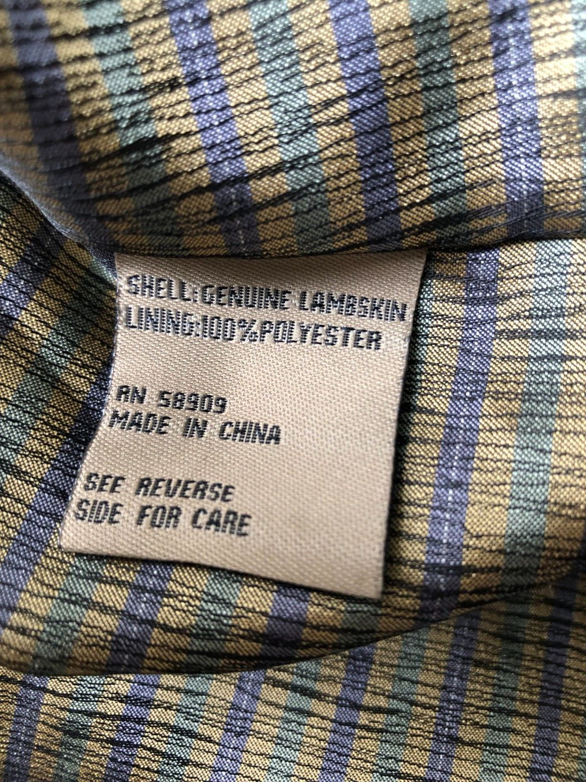 Vertical by Robert Comstock Caramel Lambskin Leat… - image 7