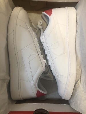 Nike Tennis Classic CS Casual Shoes White Red 613613-113  display picture 1