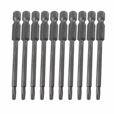 Torx Bit,1/4'' 100mm extra lang, T10,15,20,25,30 oder 40, 1-10 Stück