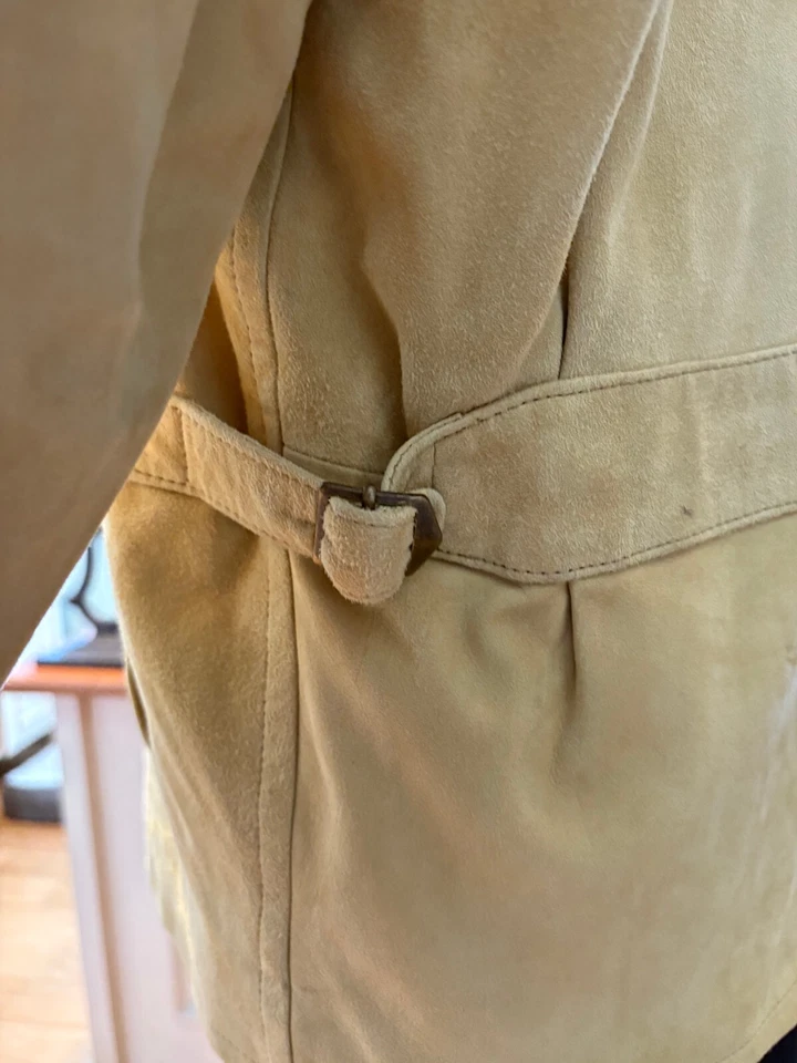 Chaqueta de gamuza Polo Ralph Lauren XL con cremallera frontal. (Tostado) Foto 4 de 4