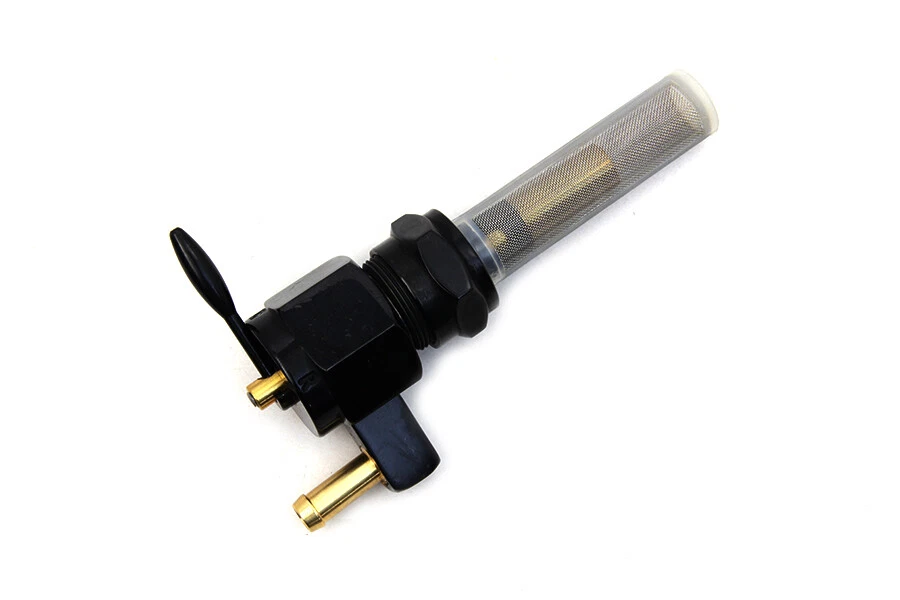 Sifton Negro Hexagonal Petcock Down Facing se adapta a Harley Davidson Foto 3 de 3