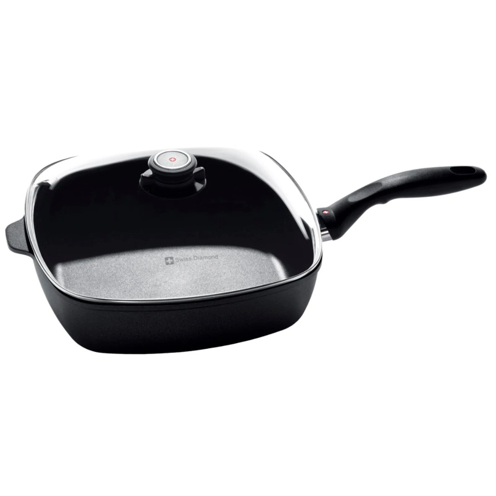 Swiss Diamond XD Nonstick Square Sauté Pan with Lid - Thumbnail 5