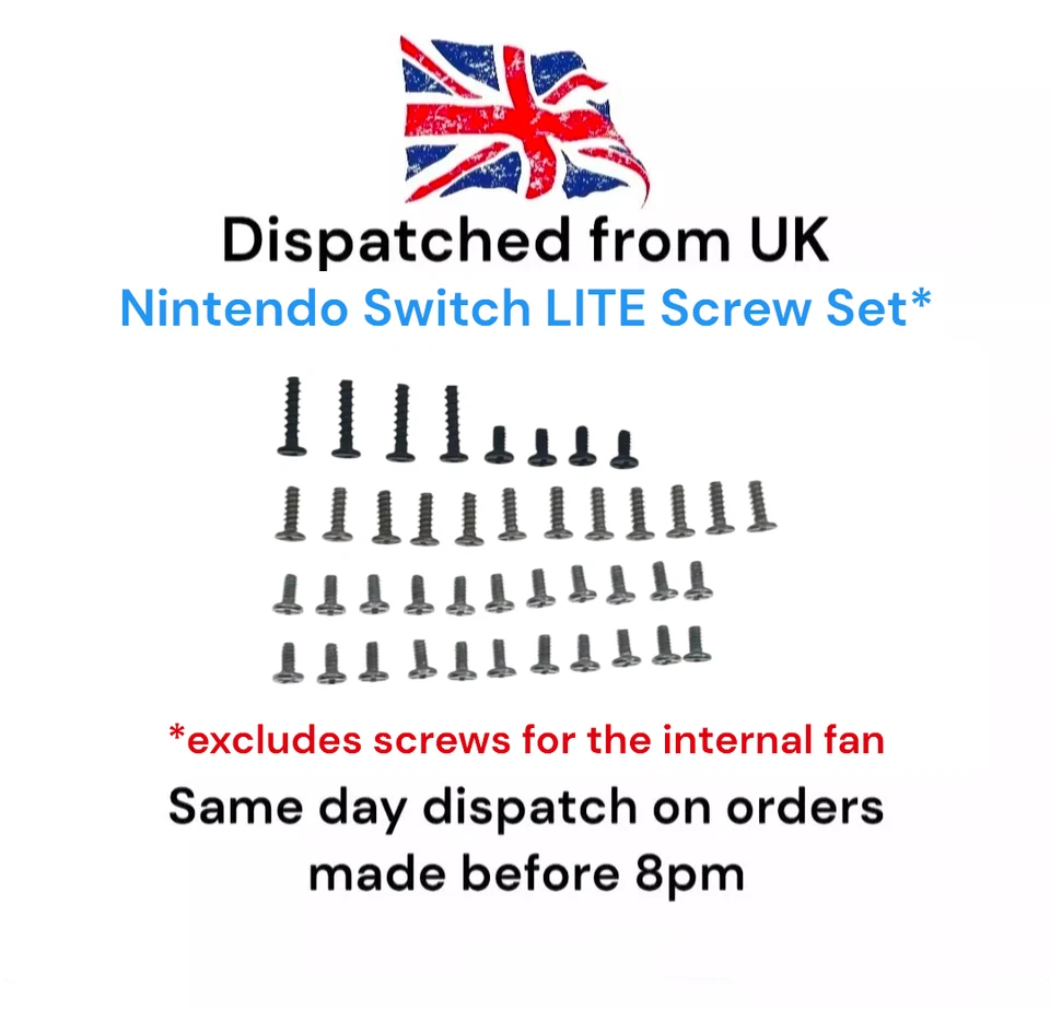 IGIRISU-STU Nintendo Switch Lite Console Full Complete Screw Screws Set