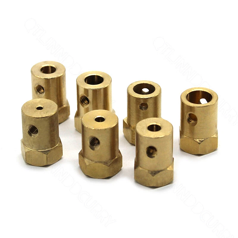2mm-8mm 45# Steel/Brass Hex Motor Shaft Coupling Joint Coupler For RC Model DIY - Image 4 of 4