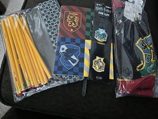 Harry Potter Gift Set Crew Socks Pencil Pouch Pens Notebook STOCKING STUFFER