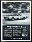 1974 Richard Petty Dodge Daytona 500 Win photo Champion Spark Plugs print ad