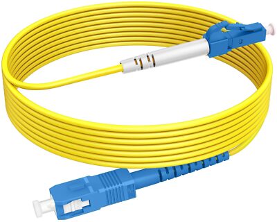 OS2 Single Mode LC to SC Simplex (10m/33ft), LC UPC SC UPC Single Patch Cable...