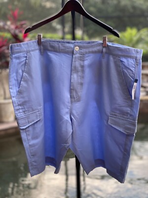 Sean John Linen-Blend Cargo Shorts 46B Relaxed Fit Pockets NWT
