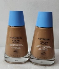 2-CoverGirl Clean Oil Control Liquid Foundation #565 Tawny 1 Fl Oz Matte