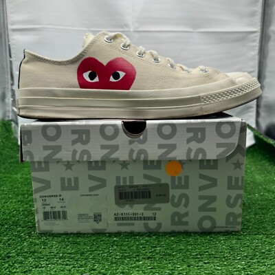 Converse Chuck Taylor All Star 70 Chuck Low CDG Low Men's Size 12 Beige 150207C