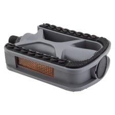 Sunlite Non-Slip Pedals Gray Rubber Tread Surface 1/2" Shoeless Beach Reflector