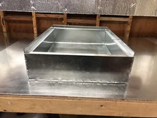 20 X 25 X 12 tall furnace stand return air box duct hvac