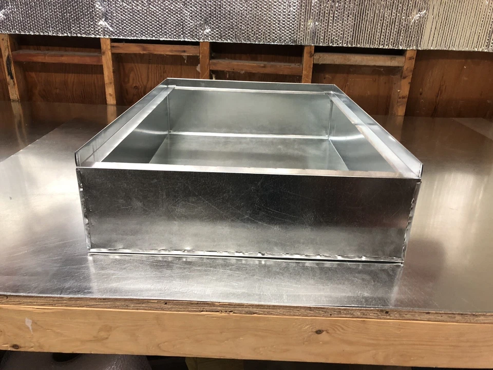TINMAN 21 x 28 x 10 tall furnace stand return air box duct hvac
